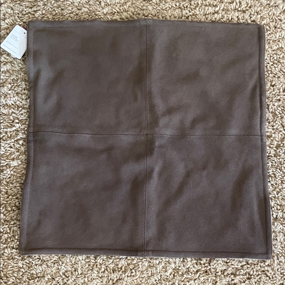Pottery Barn Piece Suede Pillow Cover